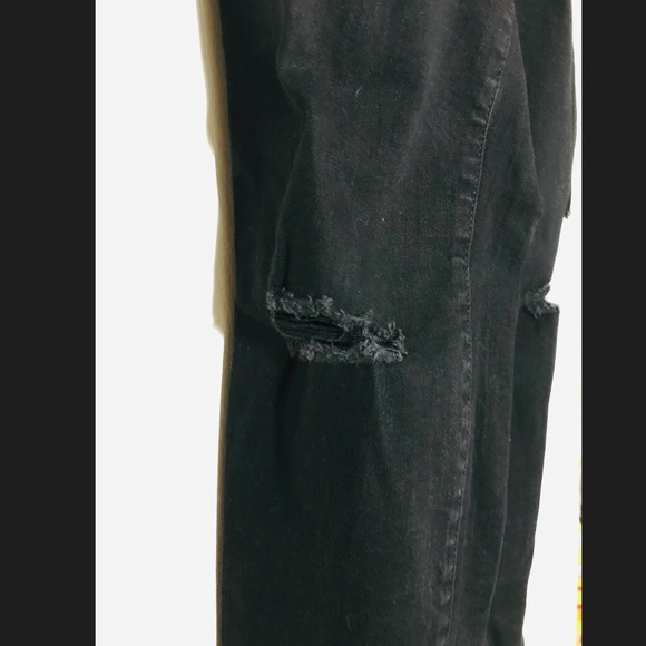 Joe Fresh black denim distressed legging jeans size 30 - Picture 5 of 7